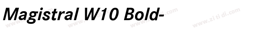 Magistral W10 Bold字体转换